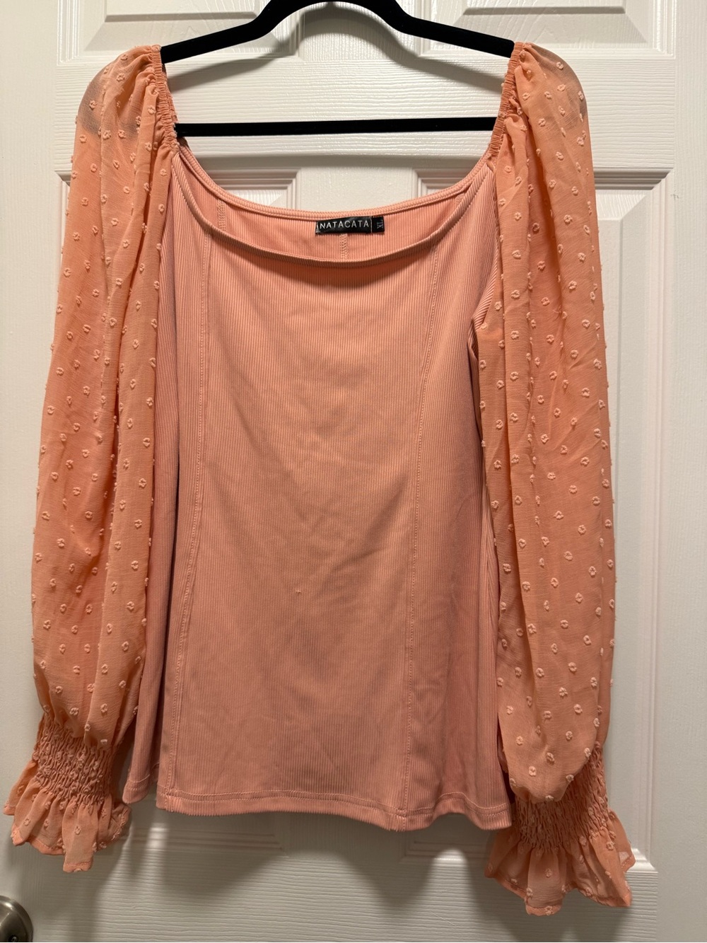 Peach Puff Long Natacata Top Size XL